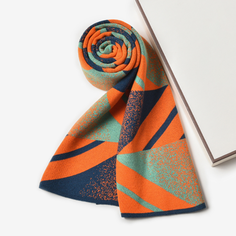 OOTD|彩色围巾 秋冬质感英伦风保暖羊毛围脖男款冬季简约针织礼盒