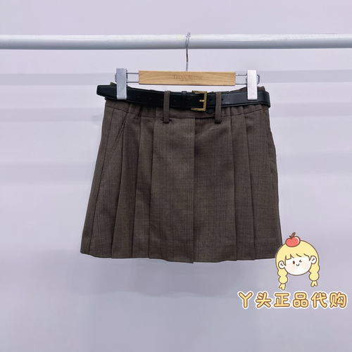 TeenieWeenie小熊正品26年短裙TTWH26A49A2A0K-00 WH26A49A2A0K