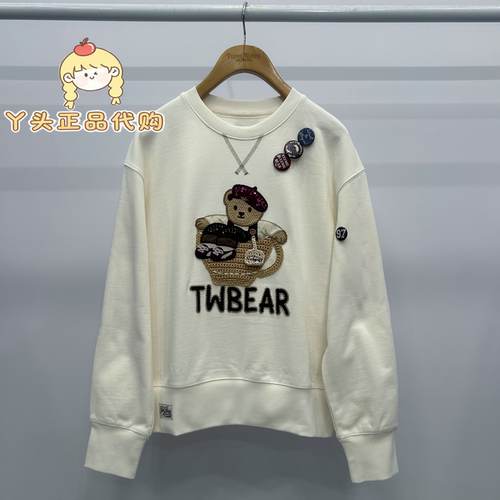 TeenieWeenie小熊正品26年冬卫衣TTMW26B49A2B0B-00 MW26B49A2B0B