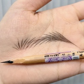 纹绣眉笔野生线条眉笔防水防汗持久不脱色纹眉硬芯坎刀化妆师专用