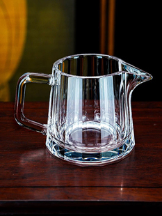 天然原矿水晶公道杯16棱茶具棱形分茶器耐热大容量茶漏高档水杯子