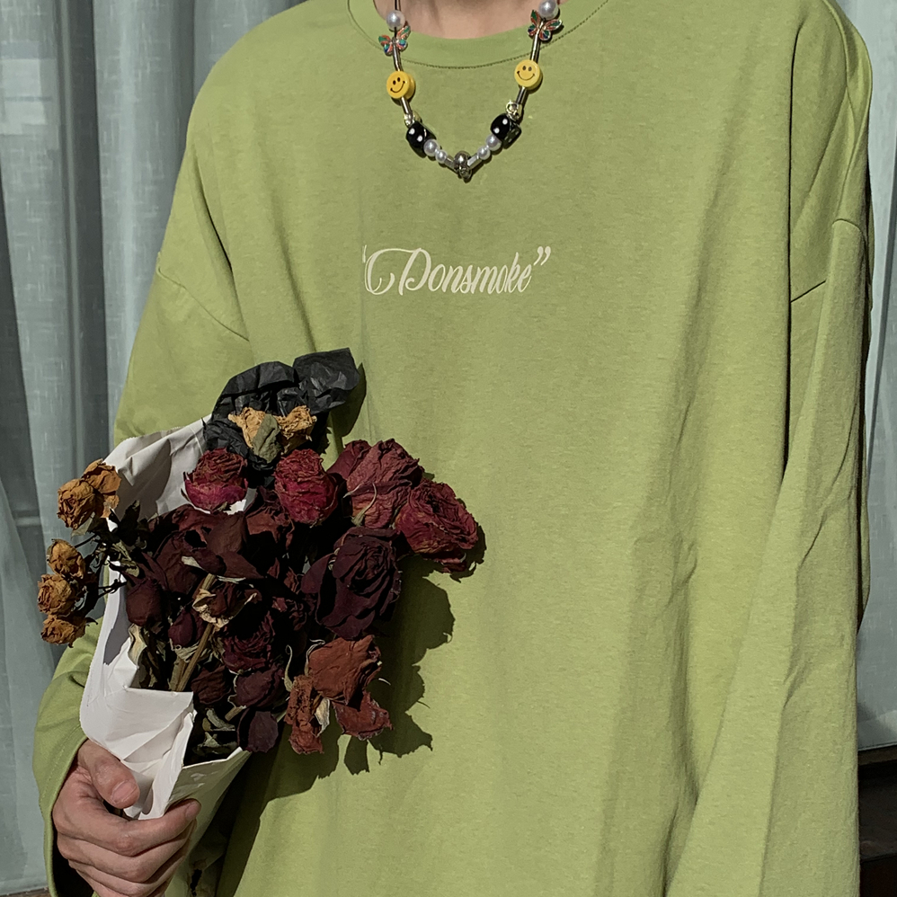 Donsmoke Love My CIGARETTE 糖果色秋季情侣款打底长袖T恤卫衣在类目 男装, T恤中 - 来自Buy2taobao.com提供专业的淘宝代购服务