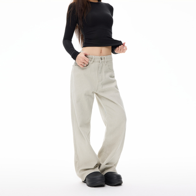 COLDSTONE美式复古宽松休闲水洗牛仔裤阔腿显瘦垂感长裤男女