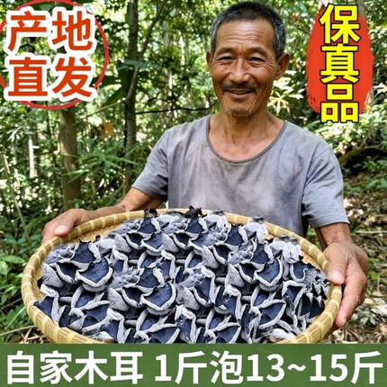 东北黑木耳500g木耳干货黑龙江木耳黑木耳干货大木耳干东北秋木耳