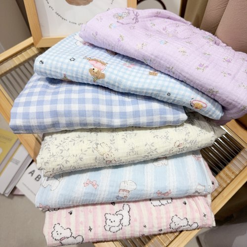 夏季A类ins卡通棉纱家居裤休闲裤