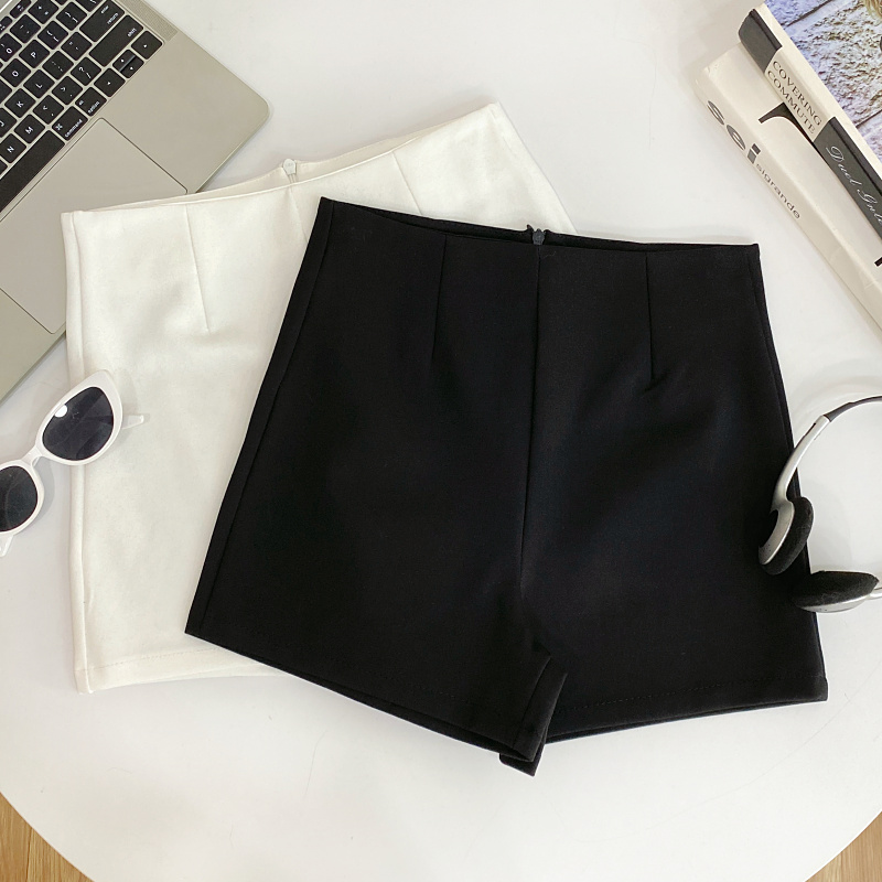 设计感辣妹高腰显瘦修身短裤女