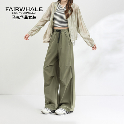 马克华菲美式工装伞兵裤女冲锋裤