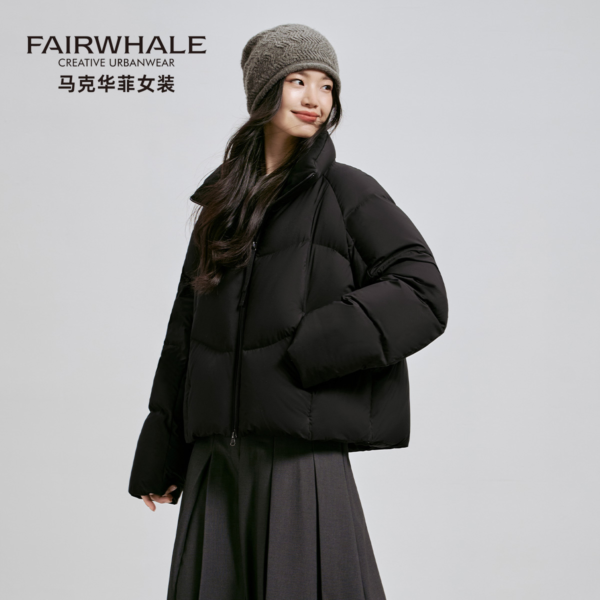 马克华菲泡芙短款羽绒服女冬季