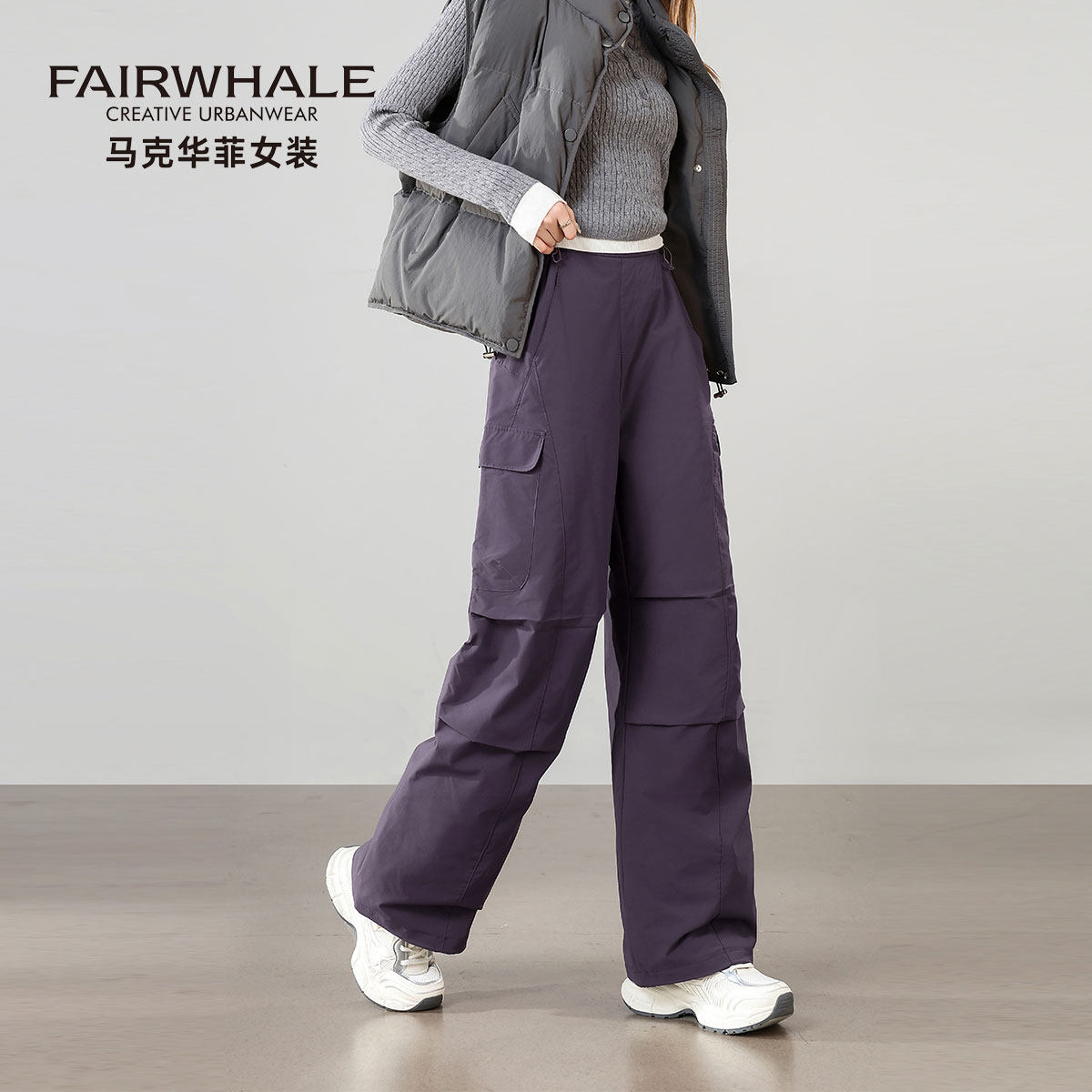 冬季工装登山羽绒冲锋裤男女同款