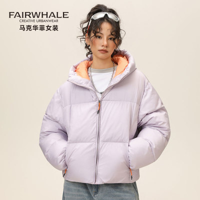 马克华菲小个子短款面包服棉衣女