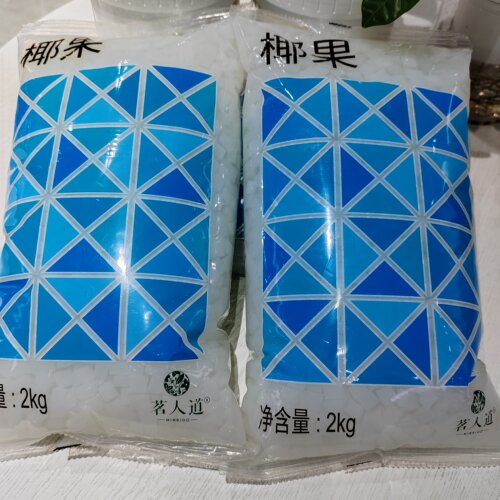 茗人道方块椰果002奶茶甜品辅料