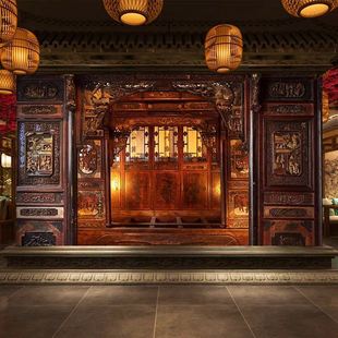 古代皇宫壁纸中式建筑覆古拍照壁画墙布中国风剧本杀直播背景墙纸