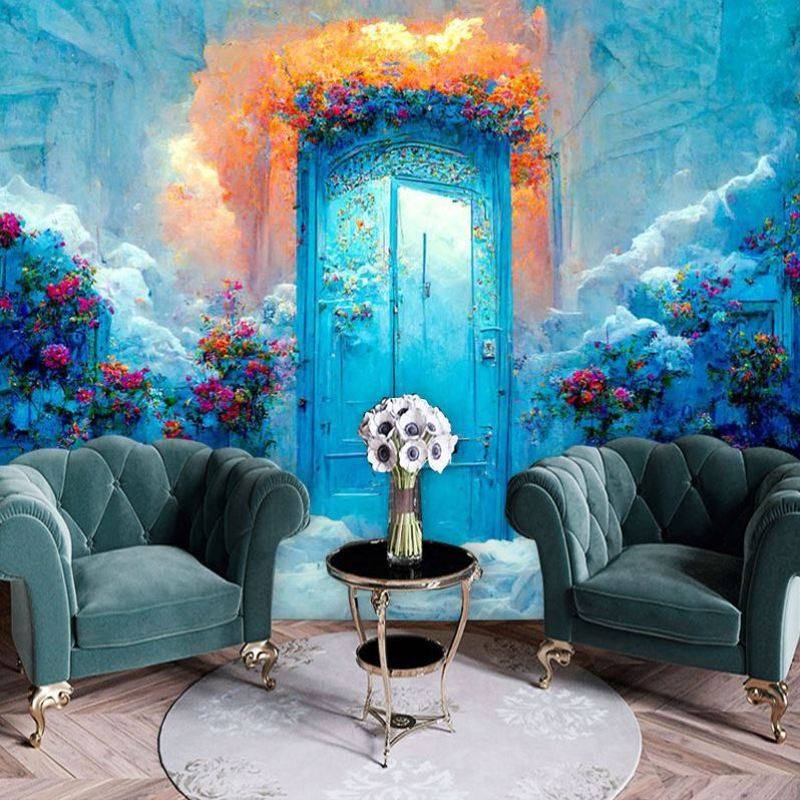 摩洛哥幸福之门壁纸婚纱店异国风情摄影拍照舞蹈直播间背景图墙纸