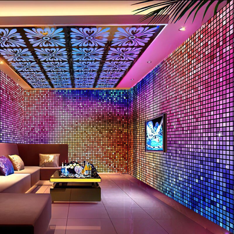 ktv包厢闪光亮片墙纸歌厅舞厅唱歌房间装修背景墙布酒吧清吧壁纸