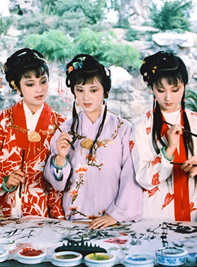 87版红楼梦海报林黛玉复古怀旧影视剧照房间寝室装饰挂贴画S7445