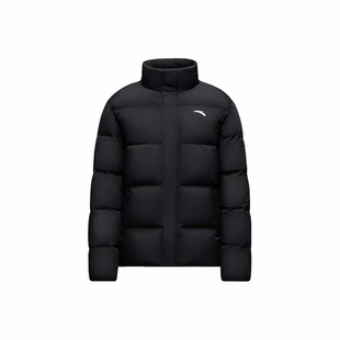 保暖防风棉服男 2024新款 安踏雪壳羽绒服四防短款 立领羽绒外套冬季