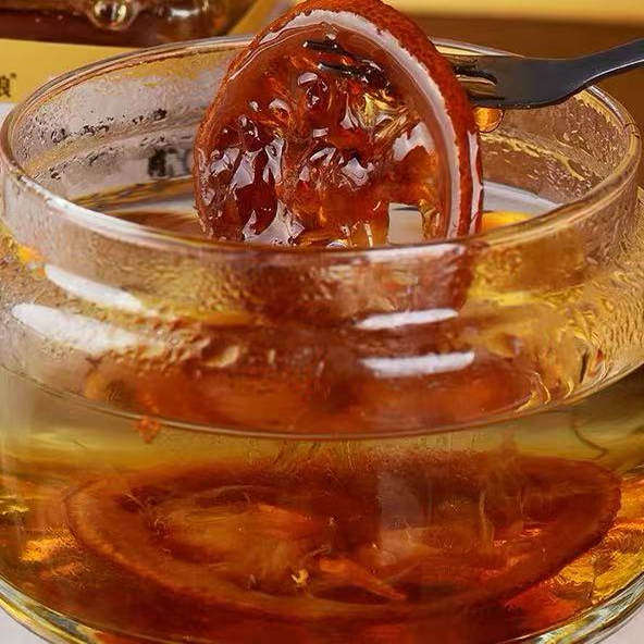 宋姑娘陈皮柠檬膏手工熬制孕妇儿童冰糖炖柠檬酸甜秋冬养生茶500g