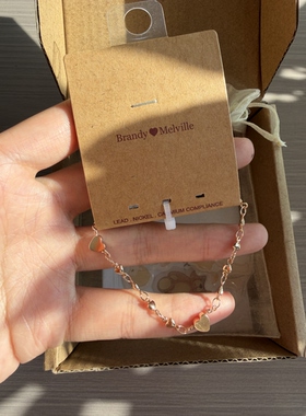 bm爱心手链女新超美小众设计感手饰大学生时尚百搭款国内代购正品