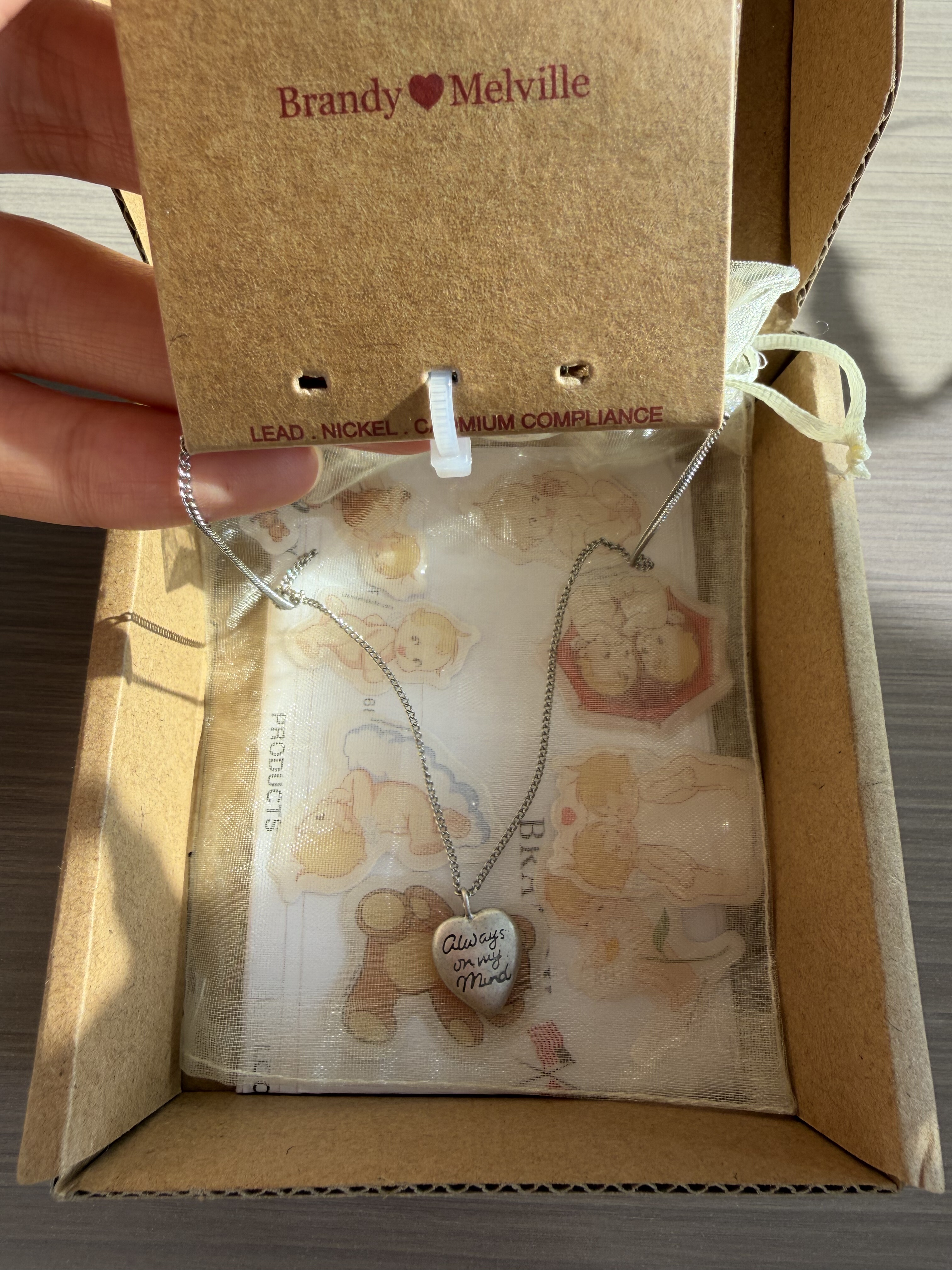 bm项链女新款三排字母爱心吊坠锁骨链alwaysonmymind官网正品