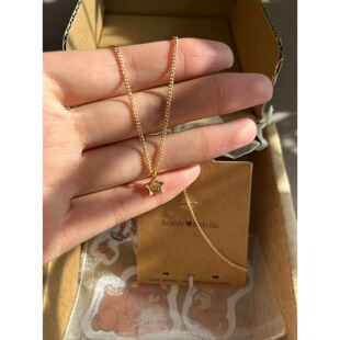 bm项链女款镂空小星星精致细链锁骨链国内代购正品brandymelville