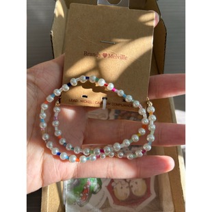 bm项链女生彩色小珠子珍珠串珠choker国内代购正品brandymelville