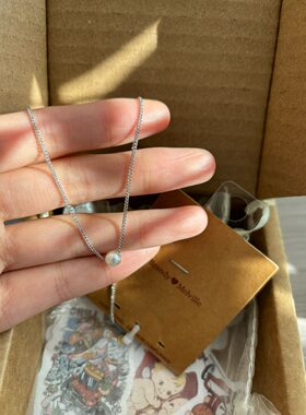 bm项链女款单个珍珠吊坠锁骨链靠谱国内代购正品 brandymelville
