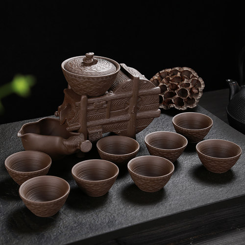 半全自动紫砂家用红茶功夫茶具套装懒人茶杯防烫整套泡茶器