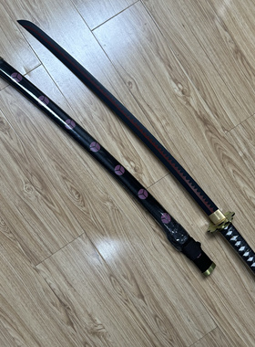 黑刀秋水海贼王cos道具龙泉刀剑防身影视武器工艺品摆件未开刃