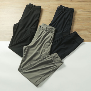 多口袋束口休闲裤 韩单ECO高尔夫系列 高弹冰丝冷感科技春夏男工装