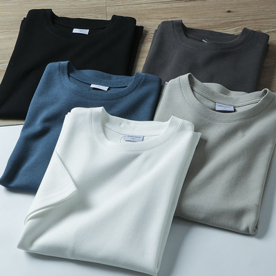 短袖复古休闲男阔版T恤