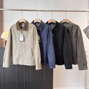 巴恩风日系2025秋季 复古高街潮流底特律翻领夹克潮外套 情侣款