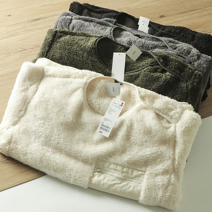 秋冬摇粒绒保暖圆领套头休闲卫衣外套 男女同款 超软糯 情侣款