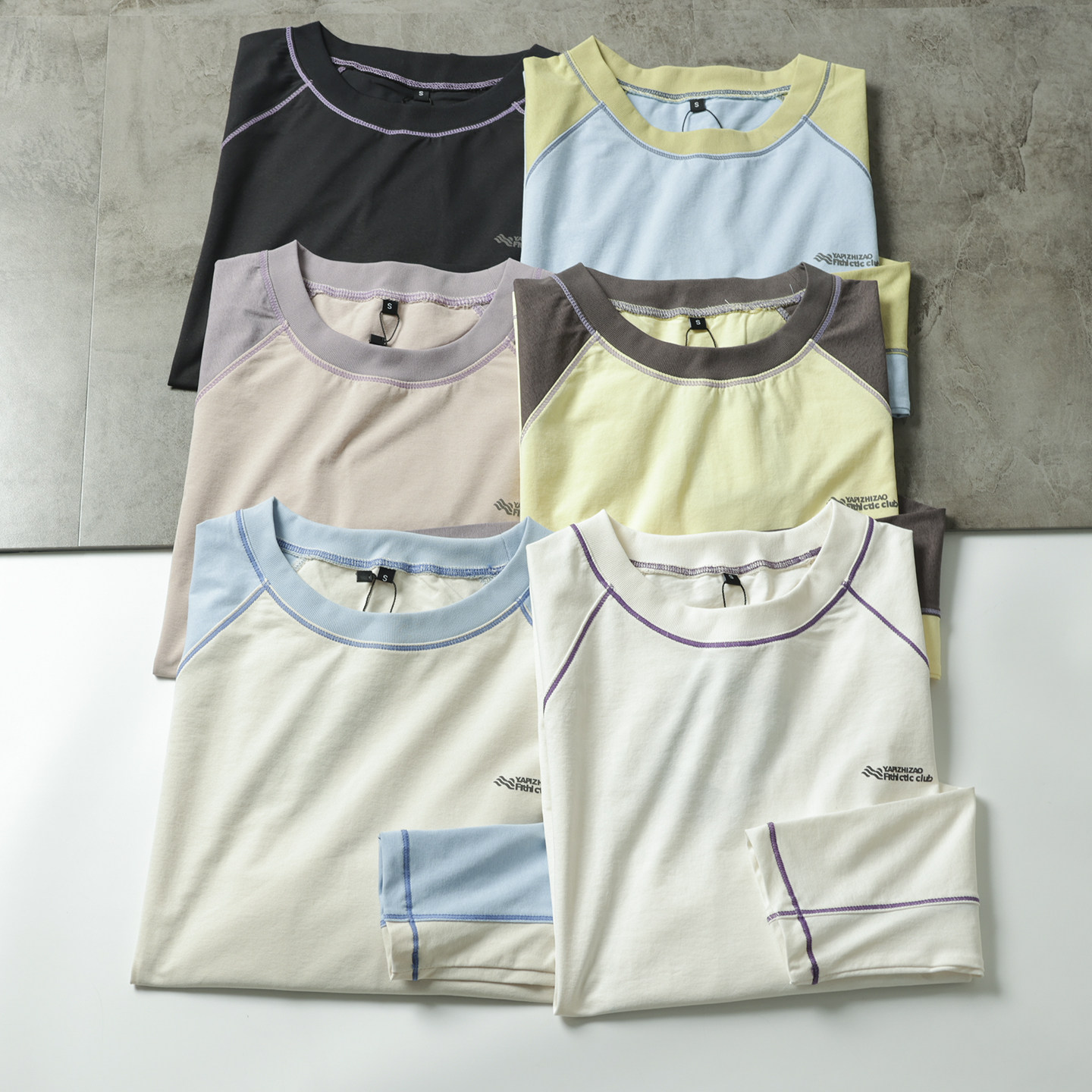 山系户外  大厂订单 ！春季男女情侣款骑行运动撞色插肩袖长袖T恤,男装,T恤,淘宝优惠券,粉丝福利购,淘宝优惠卷