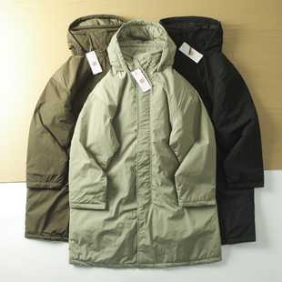 日单合作款防风防水加厚保暖冬男女轻量休闲宽松长款派克棉服大衣
