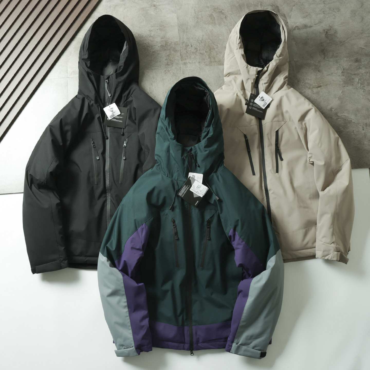 全压胶防泼水 ！撞色拼接 ！山系户外秋冬男夹棉连帽棉衣冲锋外套,男装,棉衣,淘宝优惠券,粉丝福利购,淘宝优惠卷