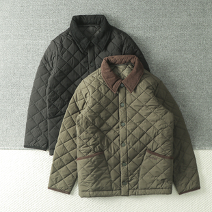 韩国整单 轻量保暖防风防水 秋冬男士美式绗缝谷仓夹克棉衣外套潮