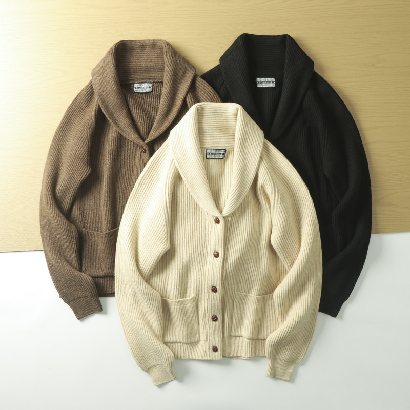 高克重针织面料 ！慵懒风 ！冬季男纯色复古青果领毛衣开衫外套潮,男装,针织衫/毛衣,淘宝优惠券,粉丝福利购,淘宝优惠卷