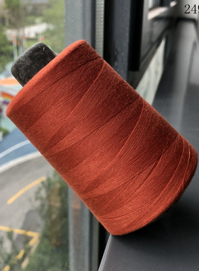 缝纫线402细线大卷5000米宝塔线纯涤纶缝纫机高速锁边平车铁锈红3