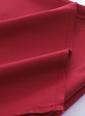 纯棉床单单件 纯色单色被双人单人1.2全棉1.5床1.8米酒红深红色