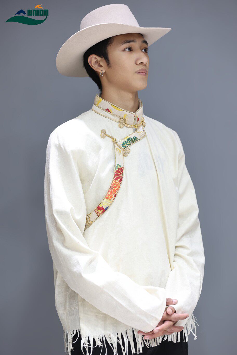 티베트 가운 정장 수입 천 핫 티베트 의류 탑 KHAM 티베트 의류 티베트 셔츠 모직 가운 티베트 의류 티베트 민족