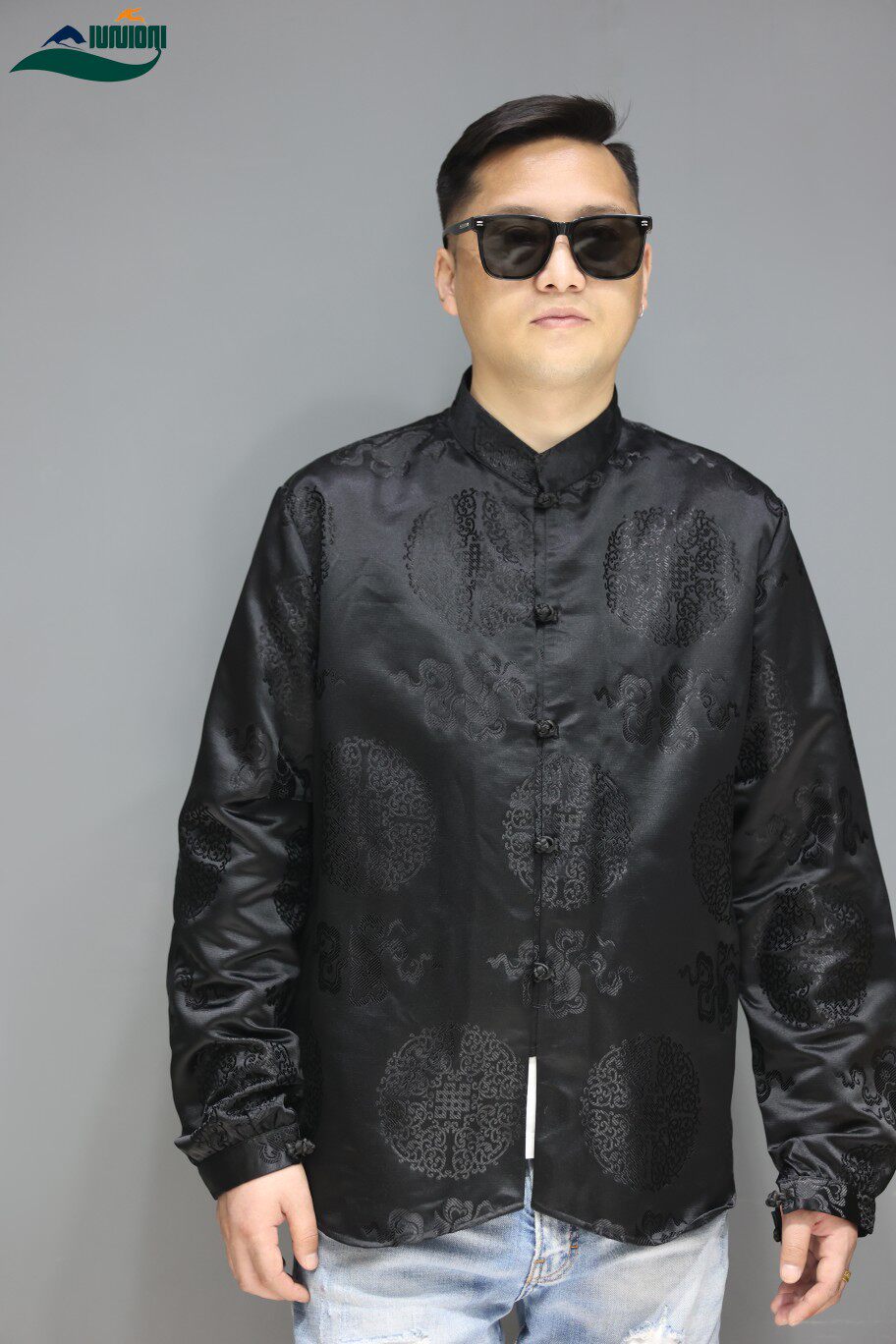 2023 NEW VERTICAL BUCKLE NEW CHINESE STYLE MENS SPRING AND SUMMER TIBETAN JACKET SINGLE LAYER TIBETAN CLOTHING SIMPLE TIBETAN JACKET THIN TOP