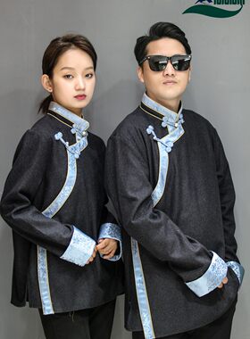 藏装外套男夏季藏式上衣女今年新款复古藏服文艺春秋羊绒特殊衣服