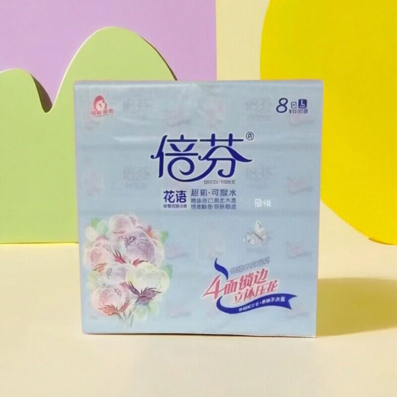 倍芬抽纸花语整件80包