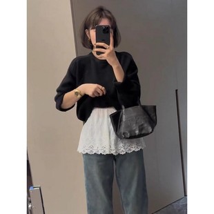 胖mm大码白色屁帘蕾丝半身裙女遮肉显瘦休闲高腰a字短裙冬配靴子