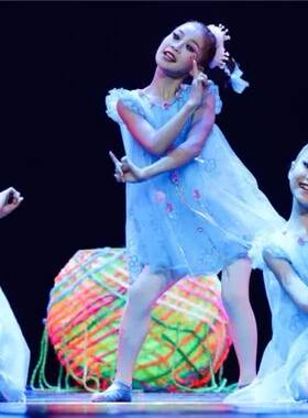 第十届小荷风采金线线银线线六一儿童舞蹈表演服元旦幼儿蓬蓬纱裙