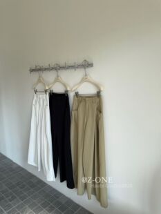 韩版 2026年早春新款 高腰显瘦直筒裤 女百搭休闲阔腿西装 裤 one