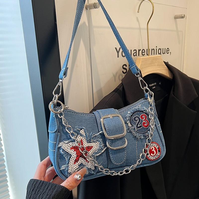 小众复古y2k单肩小方包