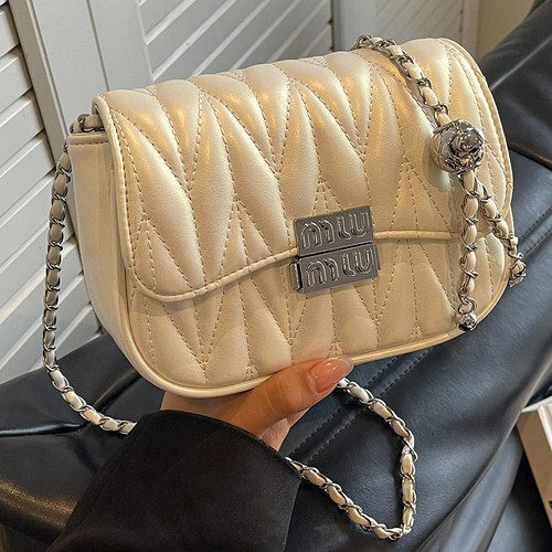 高颜值褶皱洋气小方包