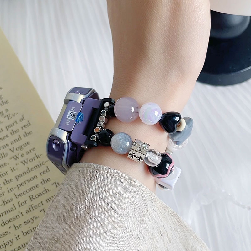 斑点大耳狗diy手链适用华为儿童手表表带5X/5XPro/3Pro/4Pro/3X/4