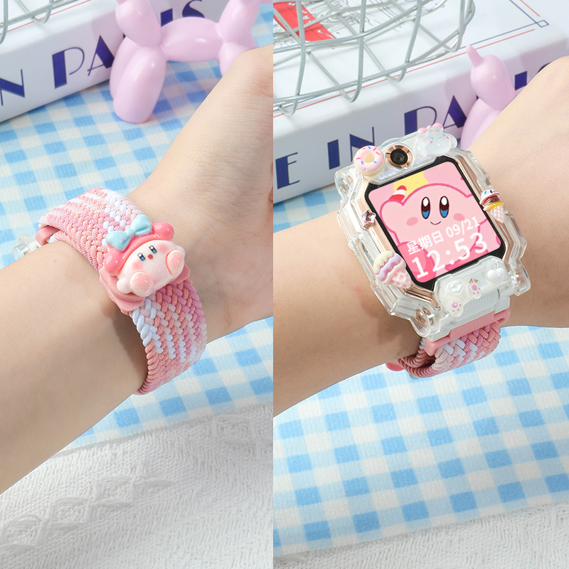 公仔DIY适用小天才电话手表表带Z10/z9/z8a/少年版Z6pro编织Z6A弹